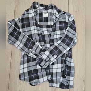 American Eagle Outfitters Monochrome Plaid Shirt
